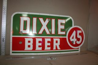 Scarce 48 " Dixie 45 Beer Southern Bar Porcelain Metal Neon Sign Skin Gas Ipa