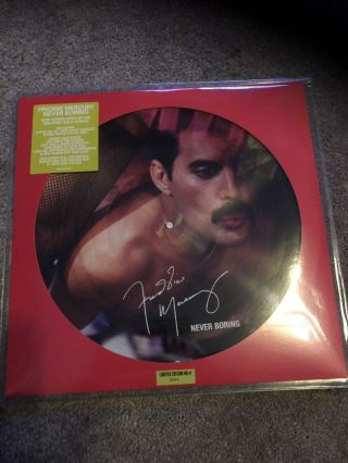 Freddie Mercury Queen Never Boring Limited Edition Picture Disc Vinyl Lp