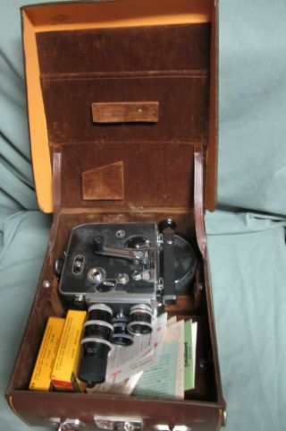 Vintage Paillard Bolex - H8 - Movie Camera With Case And Film