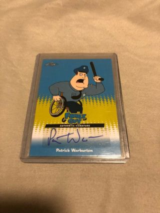 2011 Leaf Family Guy Autograph Patrick Warburton As Joe Rare Pw1 Sp