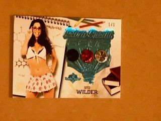 2018 Syd Wilder Benchwarmer 1/1 Hot4teacher Ice Blue Foil Extra Credit Gems Card