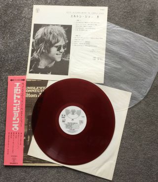 Elton John Tumbleweed White Label Promo Red Vinyl Mint1970 Japan,  Obi Fp - 80211