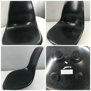 Black Eames Herman Miller Side Chair Shell