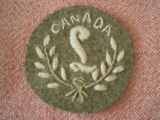 Ww1 Cef Cloth Canada Gun Layer Specialty Trade Badge Insignia (a)