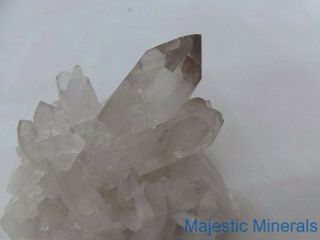 LARGE CLEAR WORLD CLASS RARE NATURAL SMOKEY CLUSTER_Arkansas Quartz Crystal 2