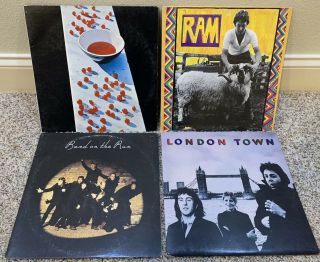 4 Paul Mccartney Wings Records Mccartney,  Ram,  Band On The Run,  London Town Lp