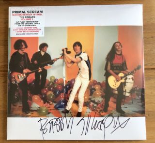 Primal Scream - Maximum Rock N Roll 12” Vinyl Lp Vol 2 Signed Autographed