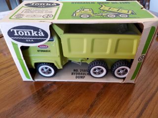 Tonka 2585 Turbine Hydraulic Dump Truck Lime Green Gorgeous