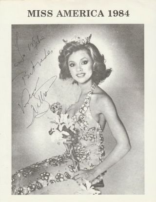 Vanessa Williams Miss America 1984 Signed Promotional Photo