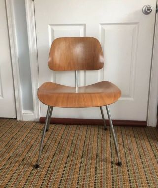 Vintage Mid - Century Eames Herman Miller Dcm Bent Plywood Chair