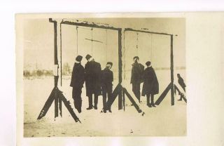 Photo No.  221 Austrian Soldiers Spy Dead Hang On
