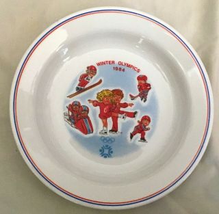 Sarajevo 1984 Winter Olympics Campbells Soup Collectors Olympic Plate Bowl Dish