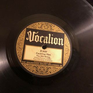 Country Hill Billies Vocalion 5020 Donkey On Rr Track/cackin Hen E