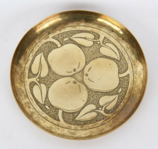 Keswick School Of Industrial Art Arts And Crafts Brass Unusual Pin Dish Tray