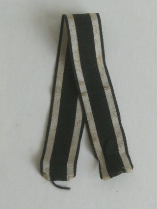 Antique Wwi Germany Imperial German Ribbon For Iron Cross Medal 12.  25 "