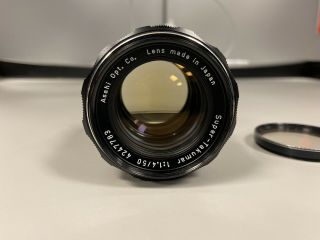 Asahi Pentax Takumar 50 Mm 1.  4 Vintage M42 Japan Lens With Adapter Sony