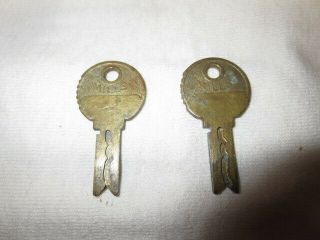 Vintage Mills Keys Slot Machine,  Arcade Or Jukebox 2 Duplicate Keys
