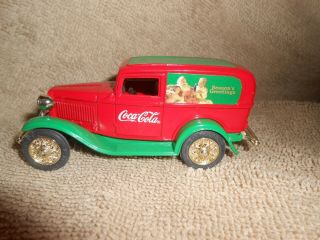 Coca - Cola Seasonings Greeting Santa Ford Panel Delivery Truck 1:64 Scale,