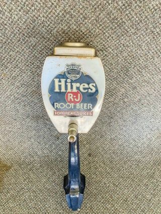 Antique Hires Root Beer Syrup Soda Fountain Dispenser Gas Oil Cola
