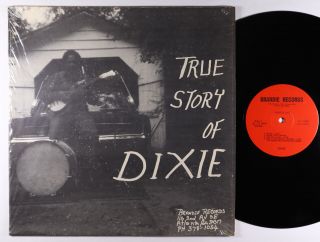 Abner Jay - True Story Of Dixie Lp - Brandie Mono Vg,  Shrink