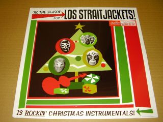 Los Straitjackets Tis The Season For 180 Gram Red Lp Vinyl 2002 Usa Xmas