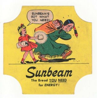 Sunbeam - Occupations - Bread End Label - Little Miss Sunshine - Indian W Babies
