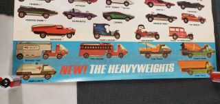 Rare Vintage 1970 Hotwheels Redline Dealers Promotional Poster 2