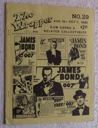 The Wrapper (issue 29) 1982 - James Bond,  Horrors Of War,  Monster Greeting Etc