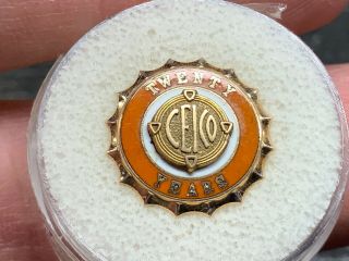 Cei Energy Company 14k Gold Stunning 20 Years Service Award Pin.
