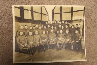 Ww1 U.  S.  Army Officers Group Photograph,  Large Size