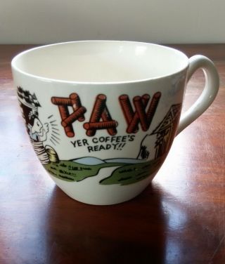 Vintage Novelty Mug Hillbilly " Paw Yer Coffee 