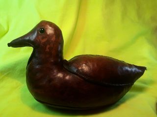 Vintage " Rare " Ambercrombie & Fitch Dimitri Omersa Leather Duck Mcm England