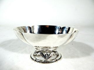 Vintage Cellini Craft Hand Wrought Sterling Silver Footed Bowl
