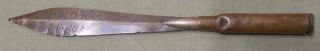 Vintage Ww1 Trench Art Shell Letter Opener Soldier Trench Art Wwi Knife War Old