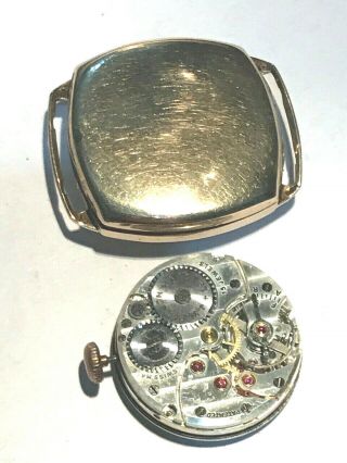 Vintage 9ct Gold J W Benson Watch - gold weight 6.  6g 2