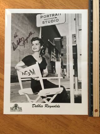 Debbie Reynolds Hand Signed Autograph - A Collectors Must Have