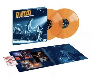 Nirvana Live At The Paramount Ltd Edt 180g Orange Vinyl 2xlp In Hand
