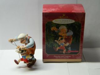 1999 Pinocchio And Geppetto Hallmark Keepsake Ornament Walt Disney