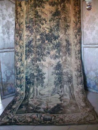 French Chateau Tapestry Wall /curtain C1889