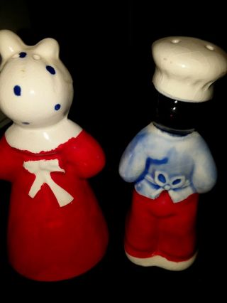 VTG RELCO BLACK AMERICANA CHEF PAPPY AND MAMMY SALT & PEPPER SHAKERS 5 