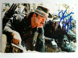 Jesse Ventura As Blaine Hand Signed Autograph 4x6 Photo - Predator Movie Star