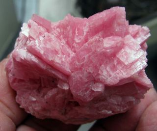 RHODOCHROSITE RED CUBIC CRYSTALS on MATRIX from PERU. .  GREAT COLOR PIECE 3