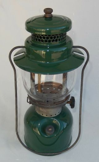 Vintage Coleman Green Lantern Single Mantle Model 242c Marked 5/11