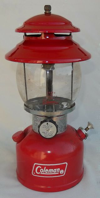 Vintage Coleman Lantern,  Single Mantle Model 200 A Marked 2/76