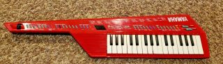 Yamaha Shs - 10 Fm Digital Keyboard Keytar Red Speaker Vintage