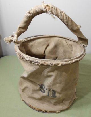Vintage Us Cavalry Wwi Military 1918 1913 Collapsible Bucket Kemper Thomas War