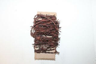 Leather Barbed Wire,  5 Yards Of A Antique Brown Color B590 Made With 2 Mm Leat