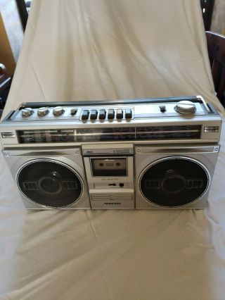 Vintage Sanyo M9935k Boombox Ghetto Blaster Short Wave Radio Cassette Player