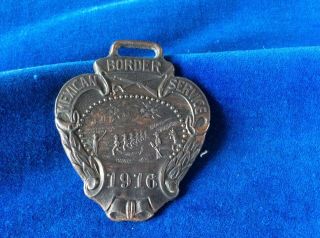 1916 H.  J.  Marston Mexican Border Service Watch Fob Medal Vintage 37.  2g
