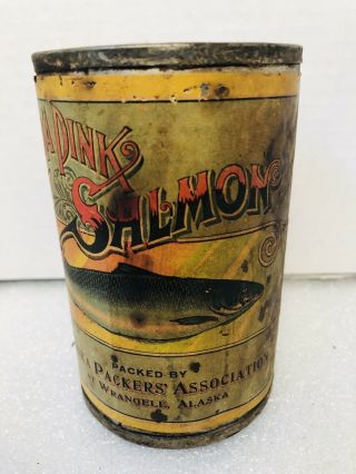 Wrangler Ak Alaska Packer Ass.  Old Vintage Salmon Can Paper Label San Francisco